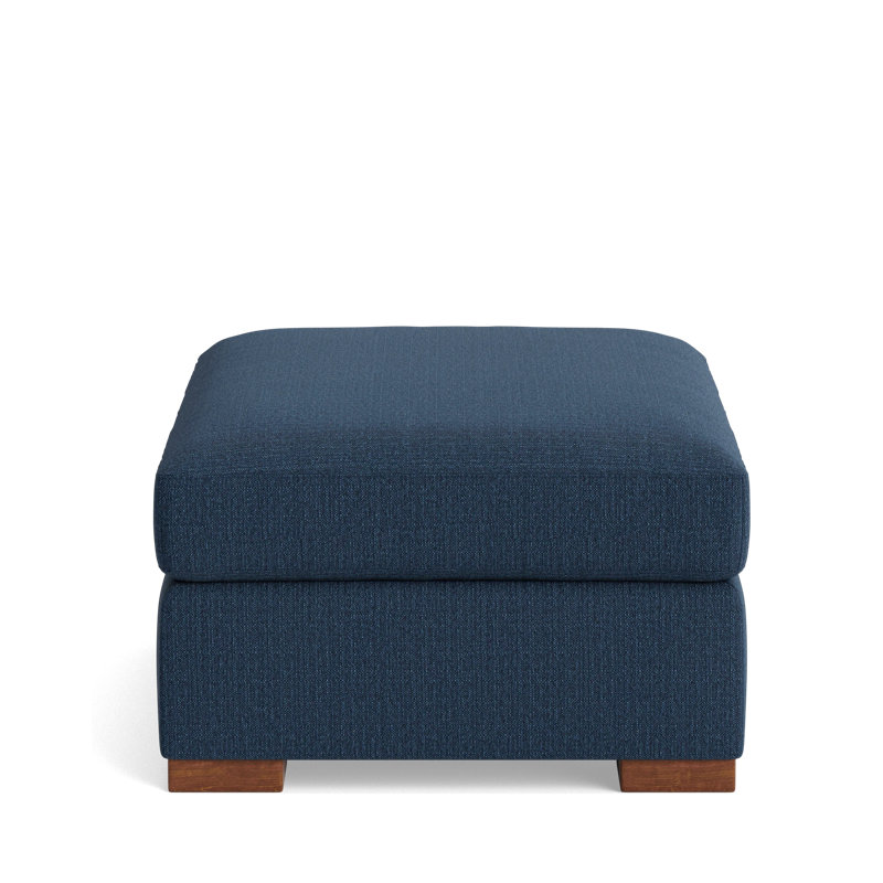 Couch Potato Ottoman, Performance Weave - Navy