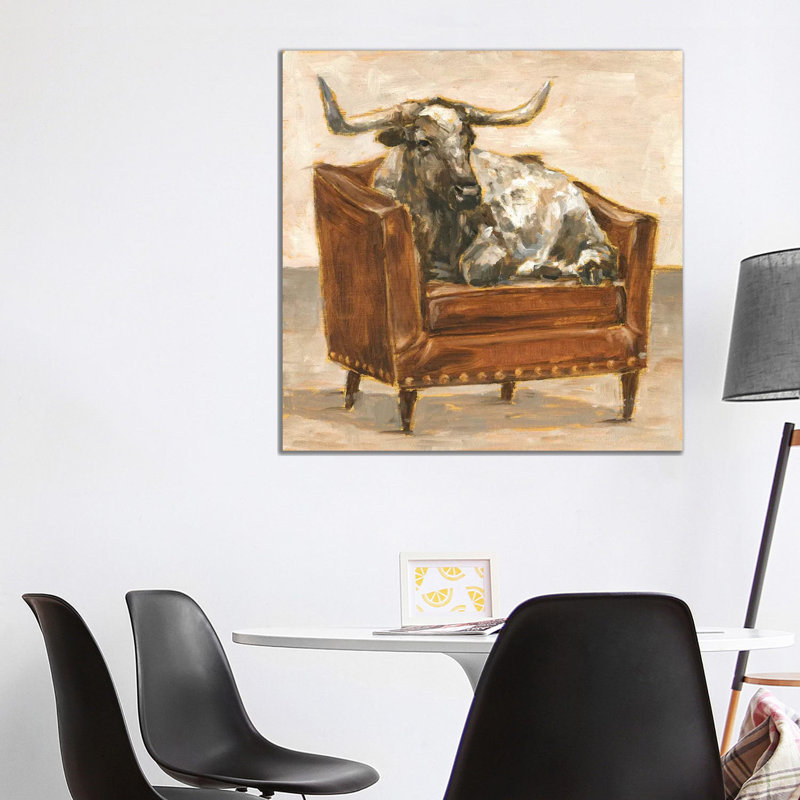 «Refined Comfort III» par Ethan Harper - reproduction d'art, Pas de tapis, Toile tendue, H 37 po x l 37 po x P 1,5 po