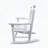 Children's Solid Hardwood White Rocking Chair-661720314
