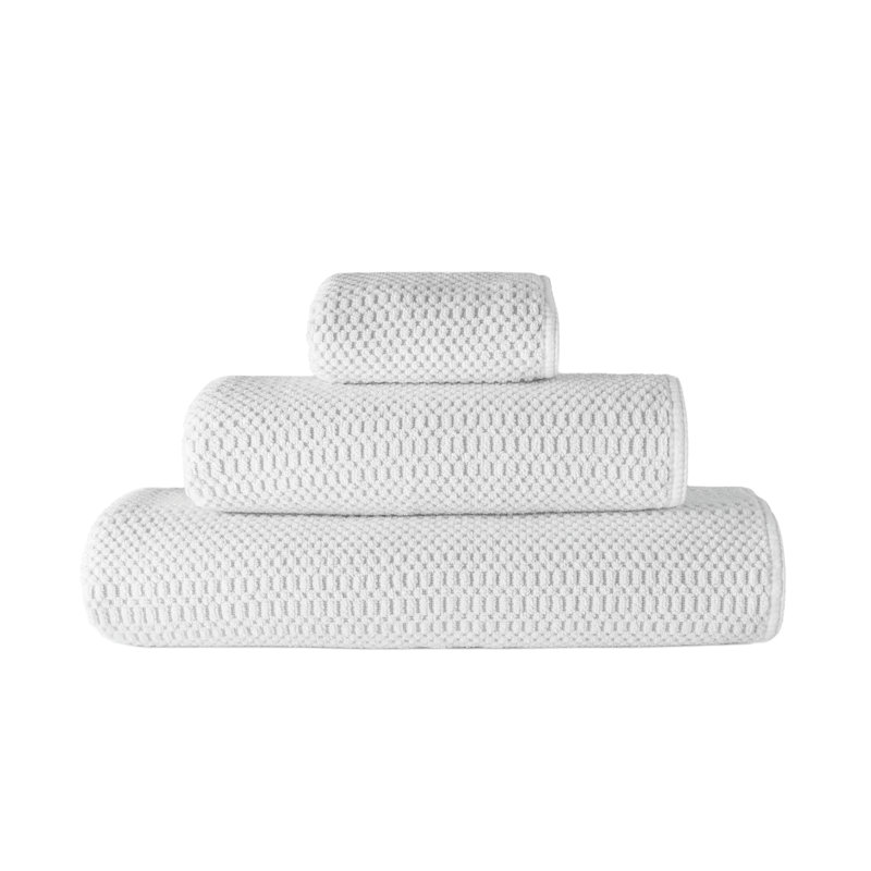 Clean Ocean Waffle Washcloth, White