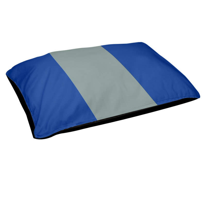 Coussin pour chien Arizona Tempe, Moyen (l 28 po x P 18 po x H 6 po), Bleu / Argent