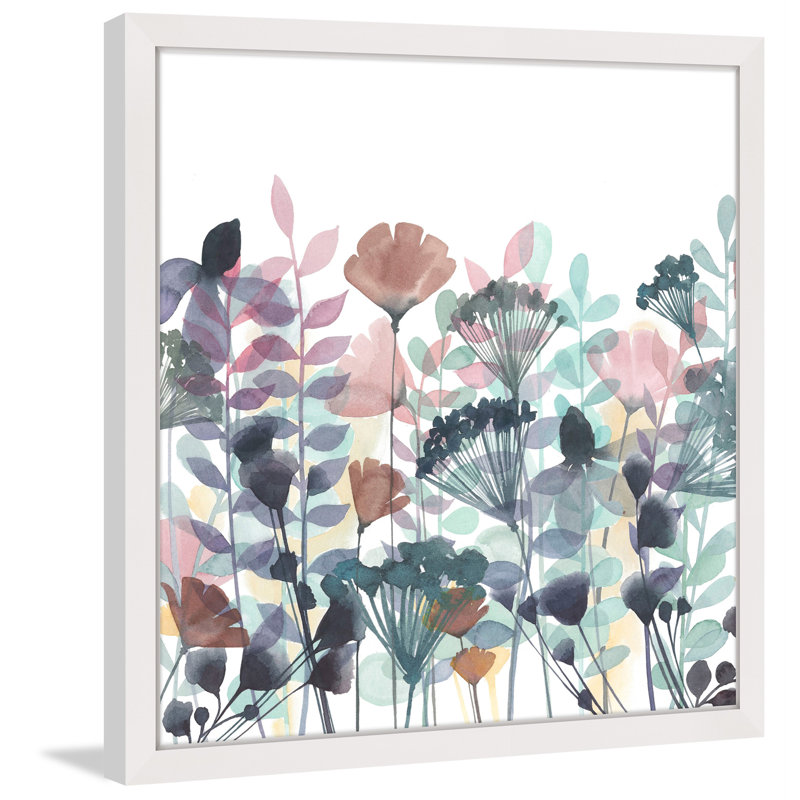 "Winsome Flora II" Framed Print, 12" H x 12" W x 1.5" D