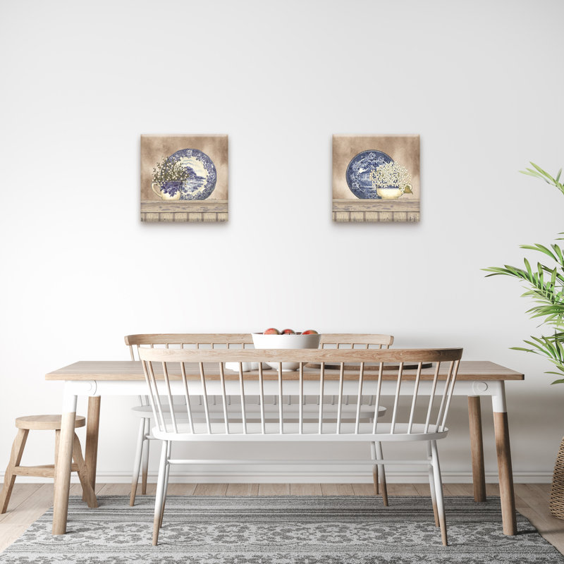 «Farmhouse Blues» par Linda Spivey, art sur toile (ensemble de 2)