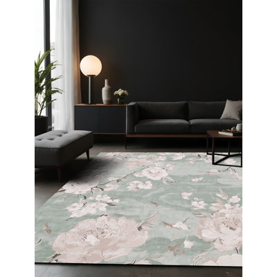 Tapis brun soyeux et moelleux
