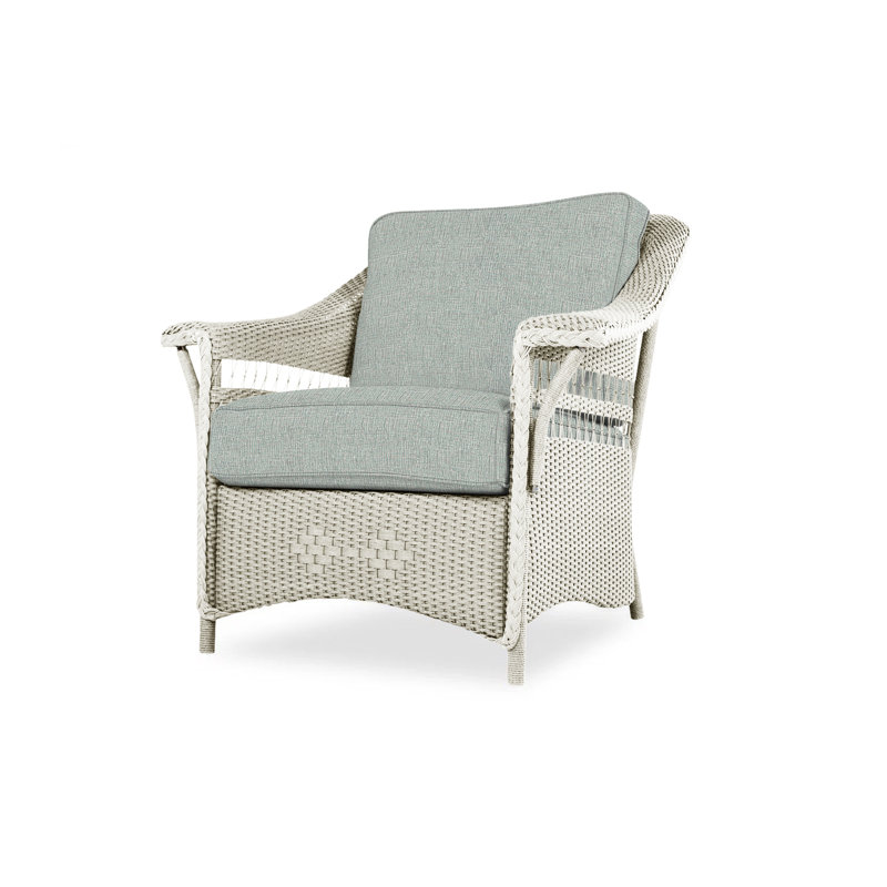 Nantucket Outdoor Lounge Chair, Remy Pebble, Linen