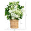31in. Artificial Mixed Flower Arrangement in Hyacinth Weave Basket