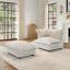 Upholstered Armchair with Footstool-1127813423