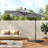 Arlo 3m Cantilever Parasol with LED Light-835371971