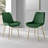 Tierra Sleek Metal and Glass Round Dining Table Set with 4 or 6 Luxury Velvet Upholstered Dining Chairs-575786245-575786270