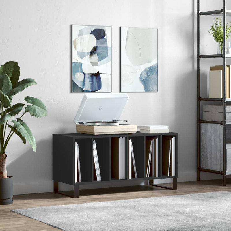 48cm H Media Cabinet, Black