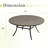 60" Round Patio Dining Table-2079112151