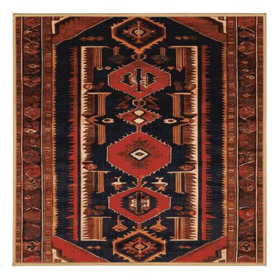 Tapis brun lavable à la machine