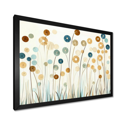 «Whispers of Spring In Minimalist Prairies I», reproduction d'art botanique abstrait