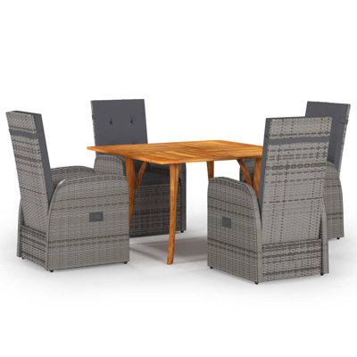 Solid Wood Patio Dining Set Table,