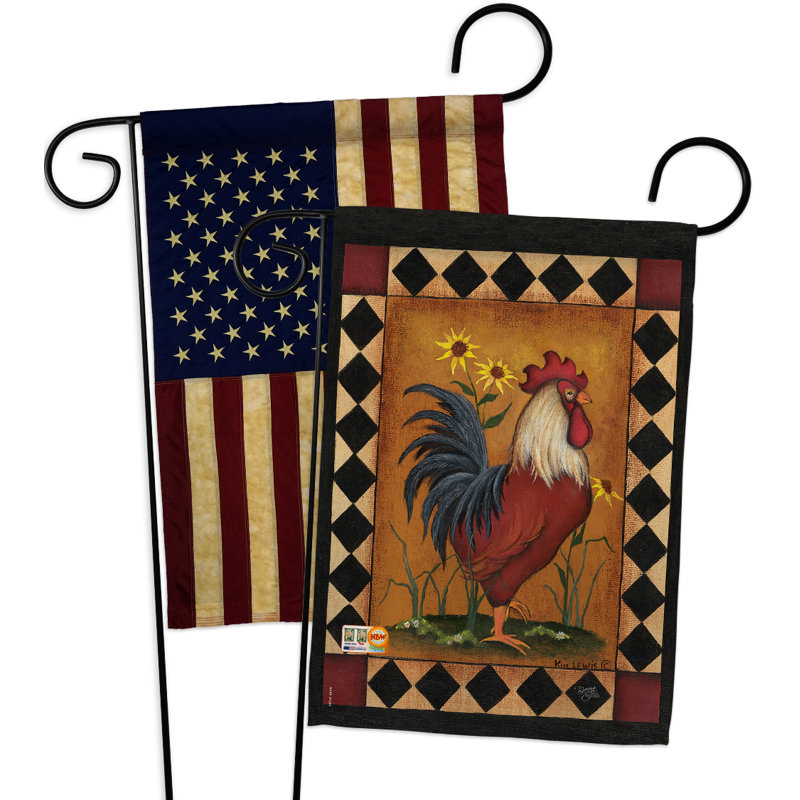 Double Sided 18.5'' H x 13'' W Polyester Animal Garden Flag