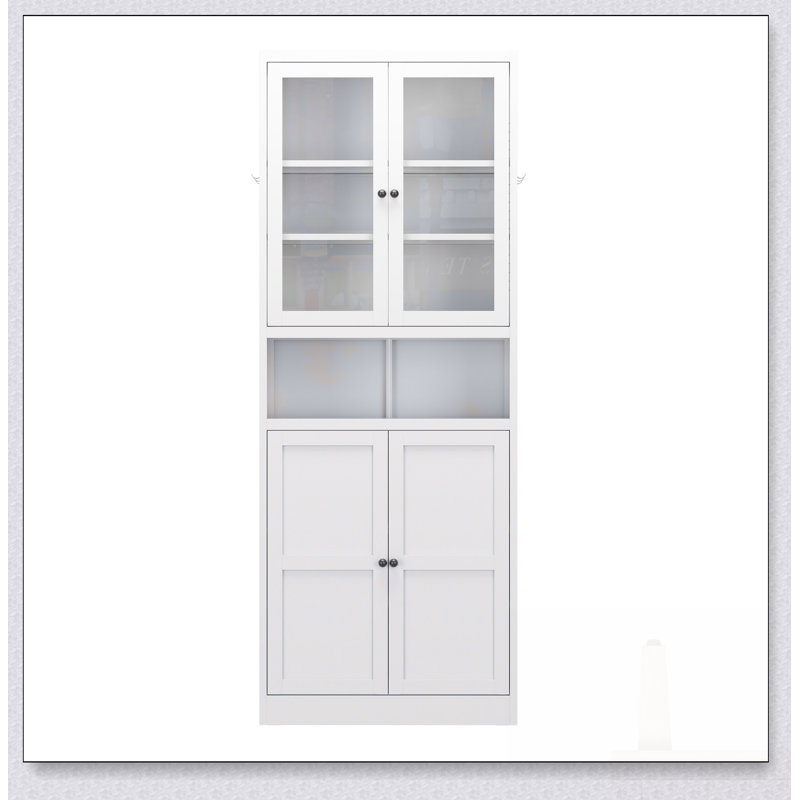 Armoire de cuisine en métal durable avec tablettes réglables, structure en acier inoxydable robuste, rangement autoportant pour les maisons modernes