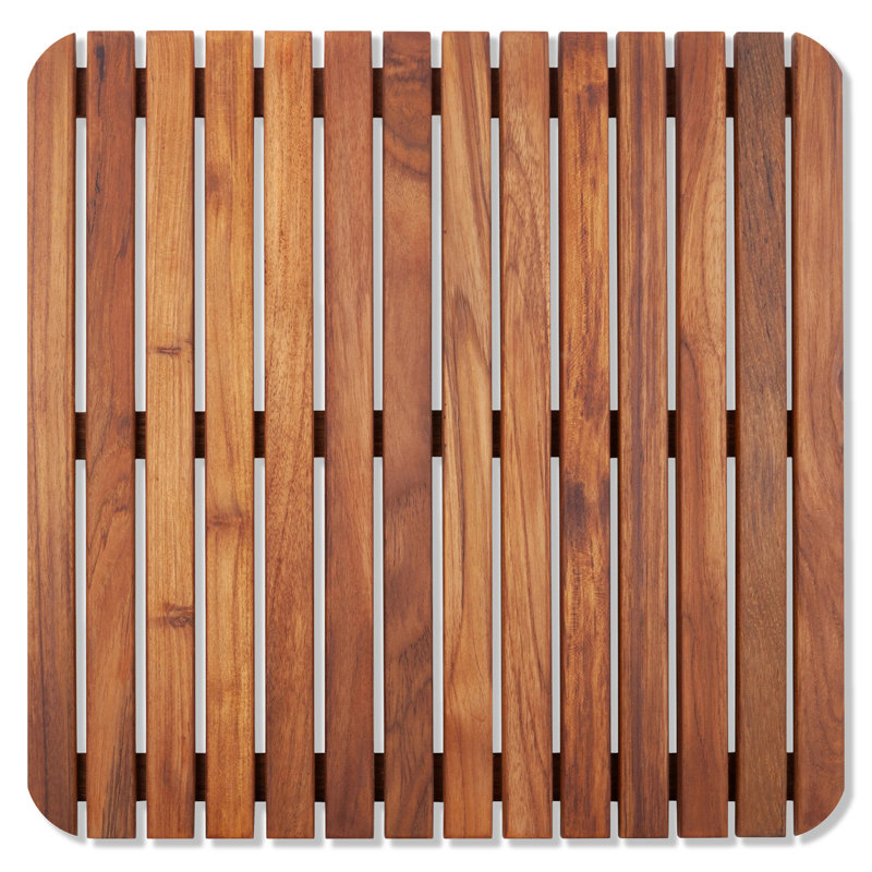 Yessenia Teak Non-Slip Shower Mat