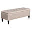 Banc de rangement rembourré avec pieds en bois massif Balcom-1873684130-1873966644
