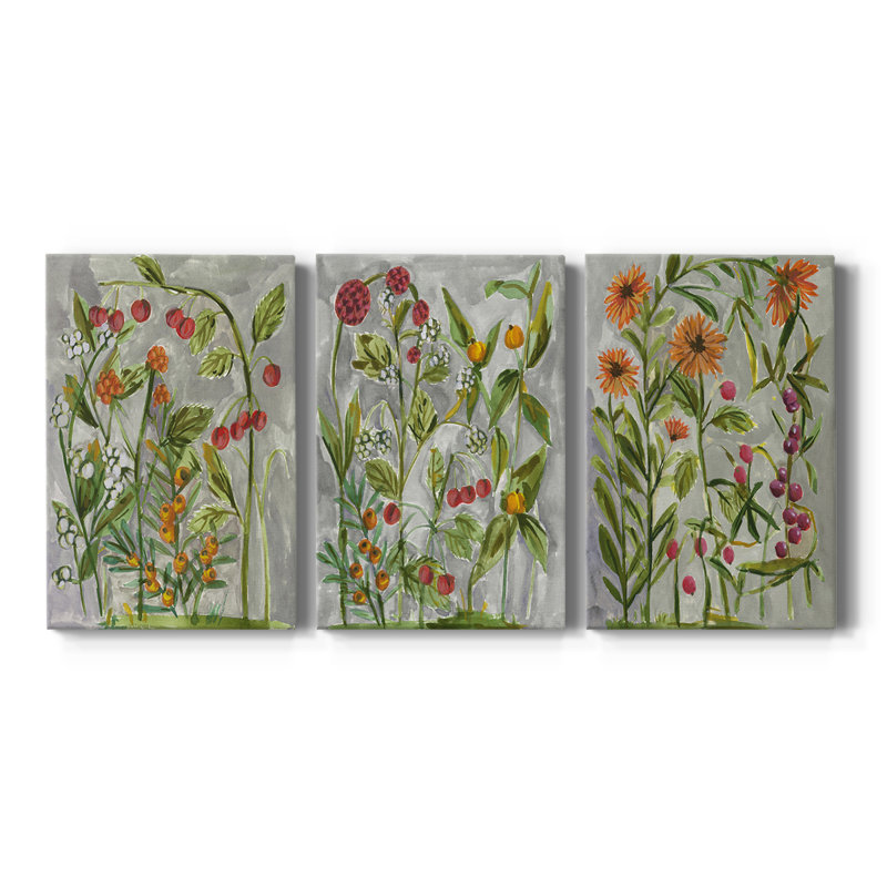 Dear Nature I  -Custom Wrapped Gallery Canvas - 3 Pieces