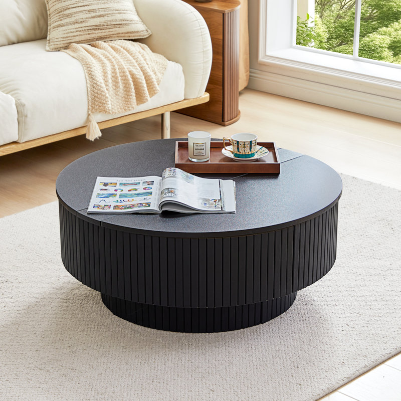 Table basse Mid Century, Noir