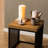 Strington Side Table in Black and Oak