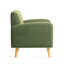 Fauteuil d'appoint ultra confortable, fauteuil rembourré Boucle de style Mid-Century avec structure et pieds en bois d'hévéa, assemblage minimal requis, fauteuil confortable pour le salon ou la chambre à coucher, vert matcha-1718282098
