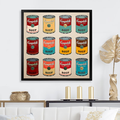 Pop Art Soup Collage I - Milk Wall Art