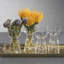 Ensemble de 4 vases en verre Amélie