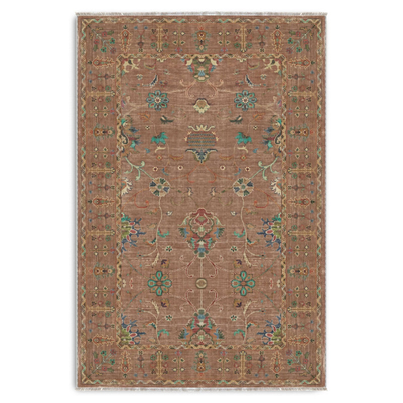 Tapis de couloir anti-dérapant en chenille Mink Coffee Design Chenille, Rectangle 5 pi x 2 pi 8 po