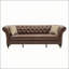 Canapé en cuir 88,5 pouces Chesterfield