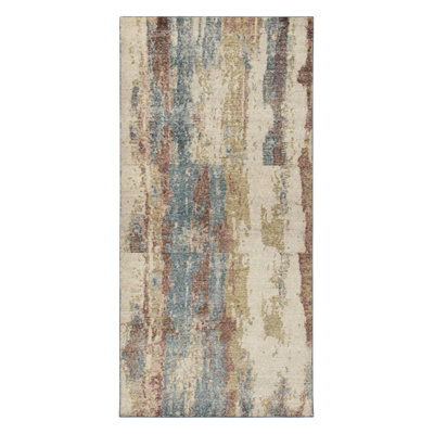 Distressed Homage Wool Abstract Area Rug