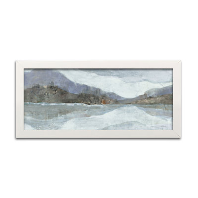 « light winter landscape », reproduction de peinture à l’acrylique