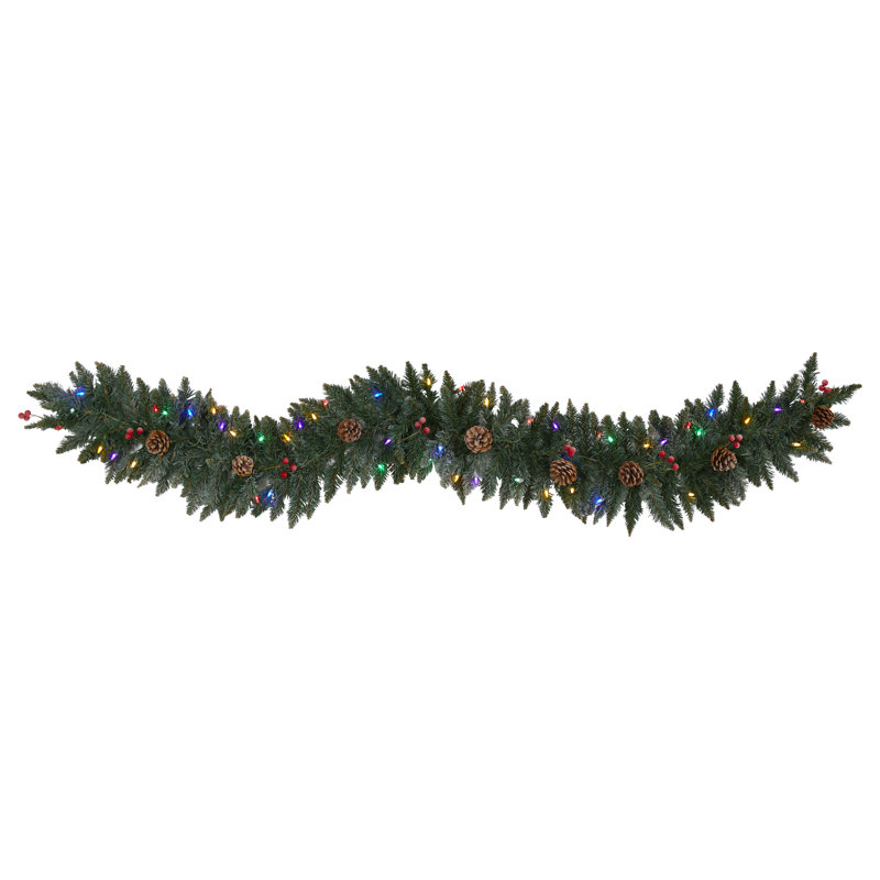 12'' in. Lighted Faux Garland