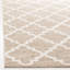 Tapis beige / ivoire en coton tissé à plat à la main à motif géométrique Melchor-2087912887