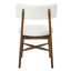 Chaises de salle à manger de style Mid-Century moderne (MP2 / carton) noyer + beige-119320472