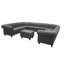Canapé modulaire en cuir Chesterfield-1256957935