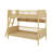 Wooden Bunk Bed In Twin Size, Comes With Three Storage Sections-1891859471