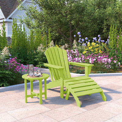 Chaise Adirondack en plastique avec repose-pieds Altura