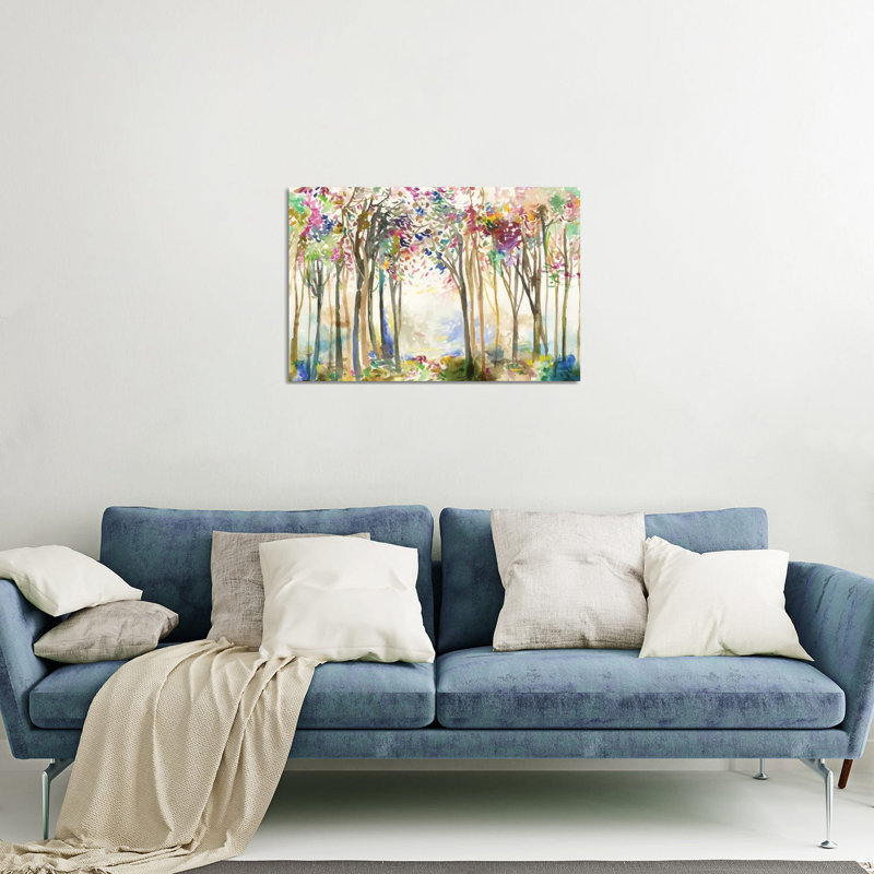 «Sunny Path II» par Allison Pearce - impression non encadrée, H 16 po x l 24 po x P 0,25 po