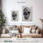 Crâne floral Kerner IV-108533373