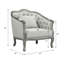 Fauteuil demi-tonneau avec coussin, fauteuil d'appoint Agatho-709938528