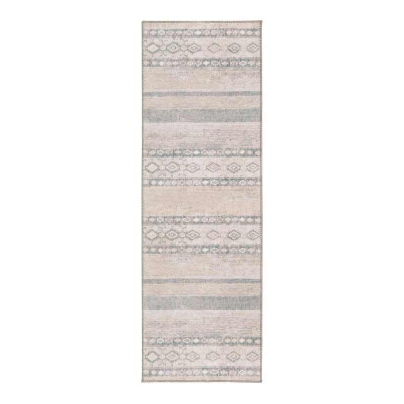 Aucion Chenille Geometric Indoor Rug, Runner 2' x 6'