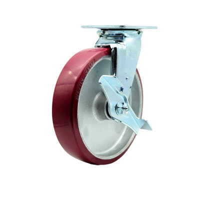 Polyurethane and Aluminum Caster