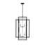Lustre cage géométrique noir 8 lumières, hauteur réglable-128940661