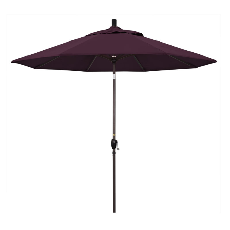 Parasol de marché 9 pi Ayomipo, Blanc, Performance mauve