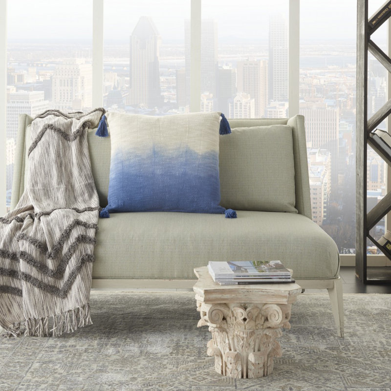 Coussin Ombre, Dégradé bleu