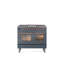 Cuisinière à double combustible de 40 po avec 6 brûleurs scellés et plaque chauffante (porte vitrée) ILVE Nostalgie II Series-1146550650-1146550636