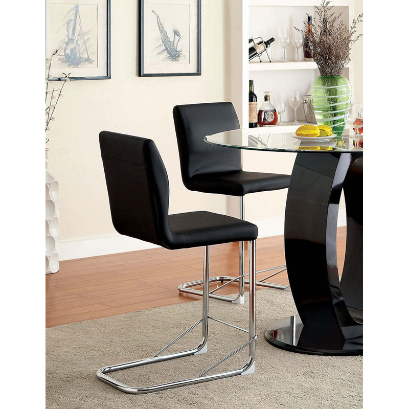 Chaises de salle à manger en similicuir 2 pièces