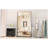 67X40 Inch Oversized Floor Mirror, Black Square Hanging Mirror With Wheels, Metal Frame, High - Quality