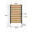 5ft H X 3ft W Outdoor Privacy Screen Fence Panel, No Dig Enclo Concord Cedar Wood, Seamless Joining from Any Side-115069070